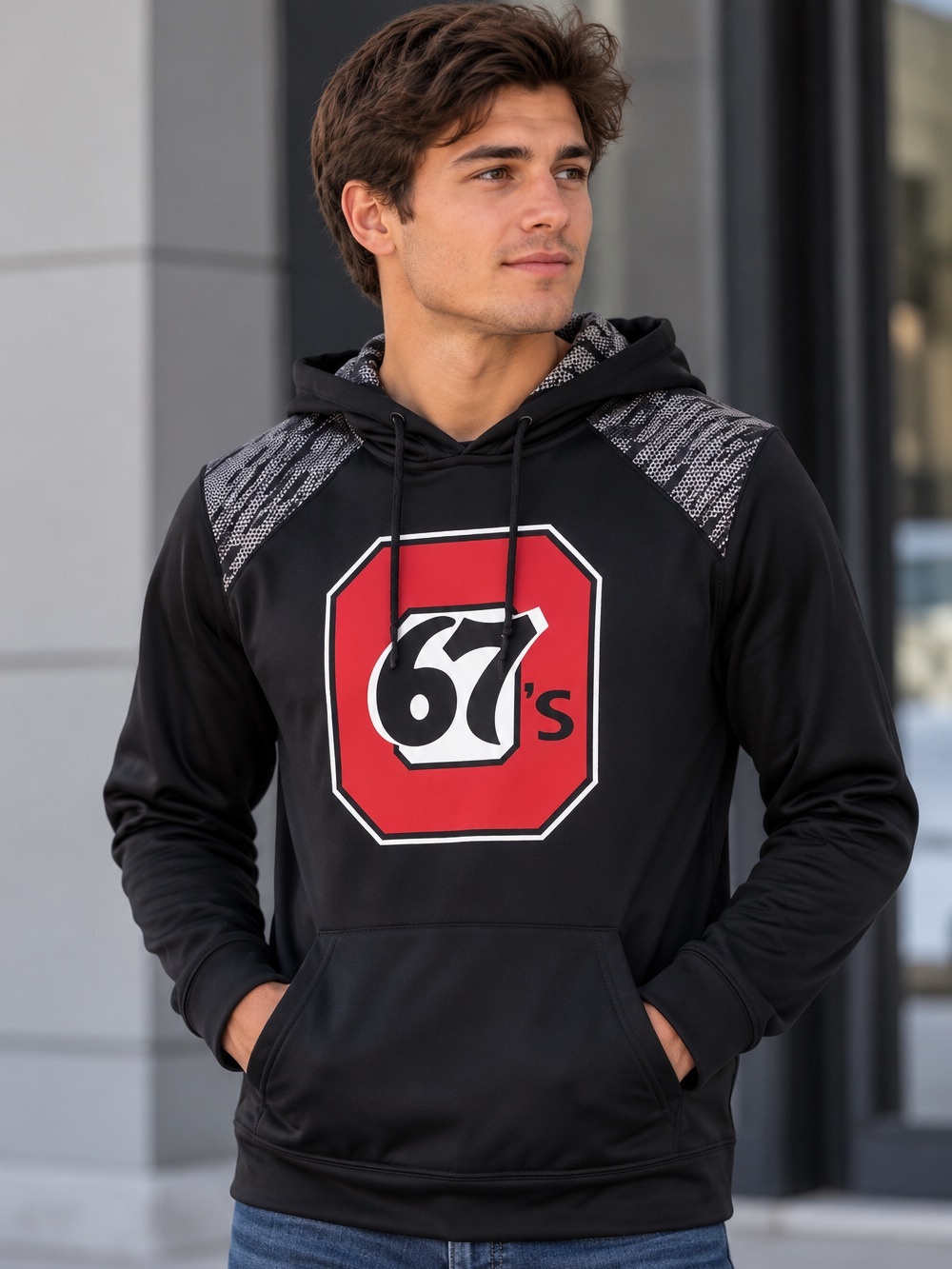 Bardown Ottawa 67s OHL Black Hoodie | Men’s Small | Fleece Lined